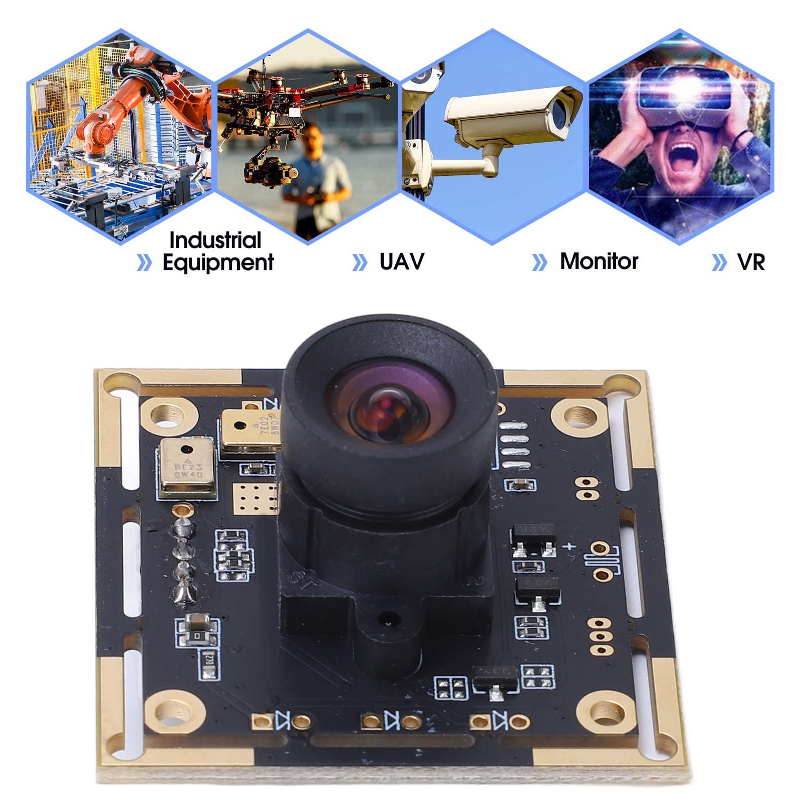 2MP 1080P USB Camera Module with 30FPS - Industrial Computer Camera Board for Advertising Machine, Face Recognition & Video Conferencing