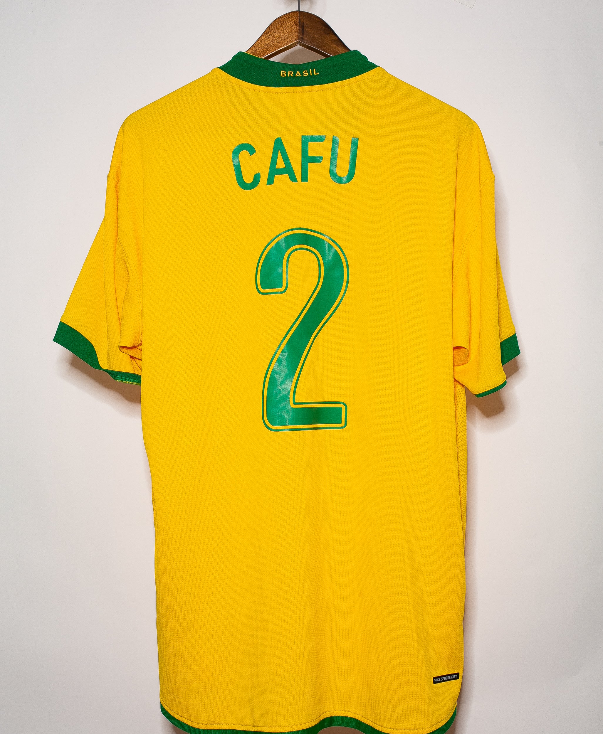 2006 Brazil Home #2 Cafu Soccer Jersey (2XL) - Authentic Retro Football Shirt for Fans & Collectors - Perfect for Matches, Gifts & Memorabilia