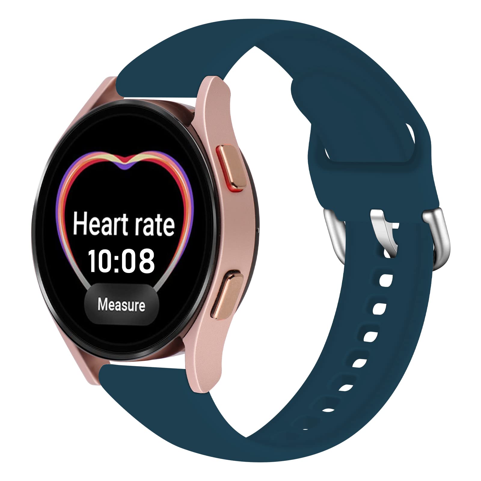 Compatible Samsung Watch 4/4 Classic/3/Galaxy Active 2 Bands - 20mm Soft Silicone Replacement Strap for 46mm 42mm 41mm Smartwatch - Comfortable Wristband for Women & Men - Perfect for Workouts, Running & Daily Wear