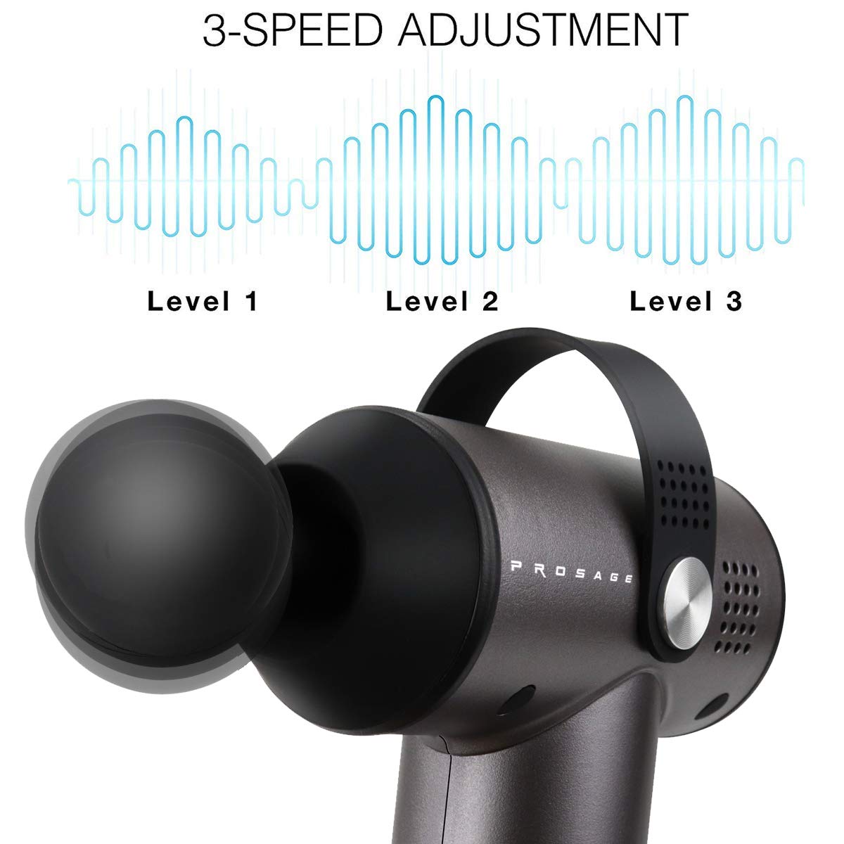 Evertone Prosage Pro Massage Gun - Deep Tissue Muscle Percussion Therapy for Pain Relief & Recovery - Perfect for Athletes, Gym Workouts & Home Use