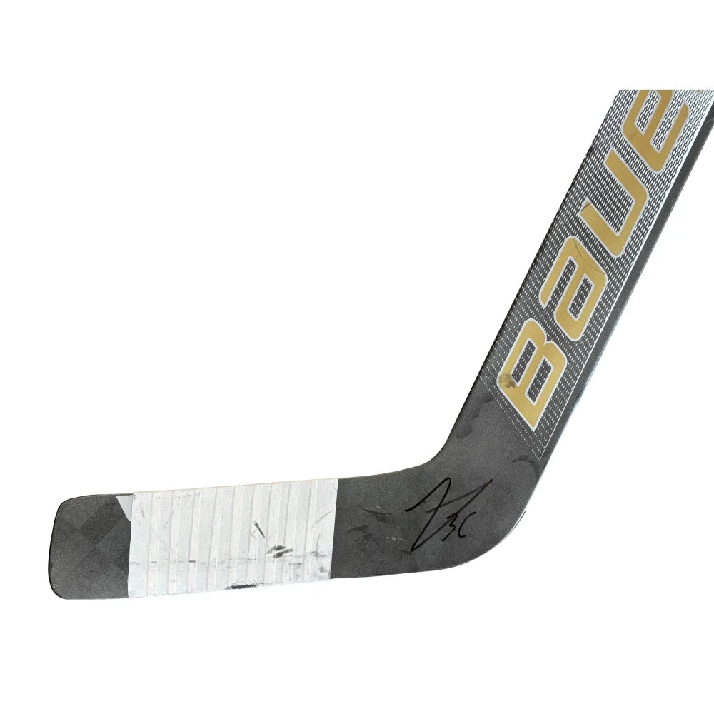 Logan Thompson Autographed Game Used Hockey Stick - Vegas Golden Knights vs. Washington Capitals 11/14/23 - Signed NHL Memorabilia for Sports Collectors & Hockey Fans
