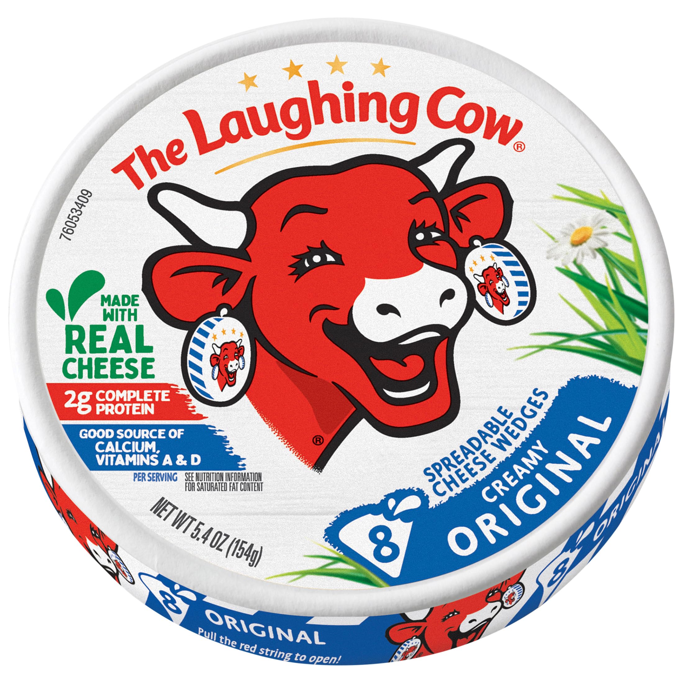 Laughing Cow Original Creamy Swiss Cheese - 6 oz (Pack of 3) | Perfect for Sandwiches, Crackers & Charcuterie Boards | Delicious Snack & Party Food