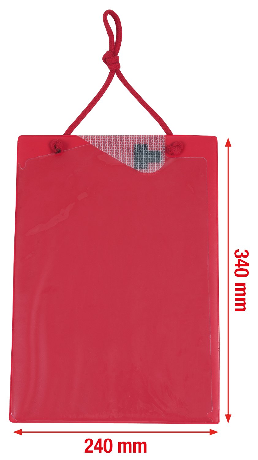 Heavy-Duty Garage Task Bag - A4 Size Organizer in Red for Tools & DIY Supplies - Perfect for Home Workshops, Car Repairs & Storage Organization