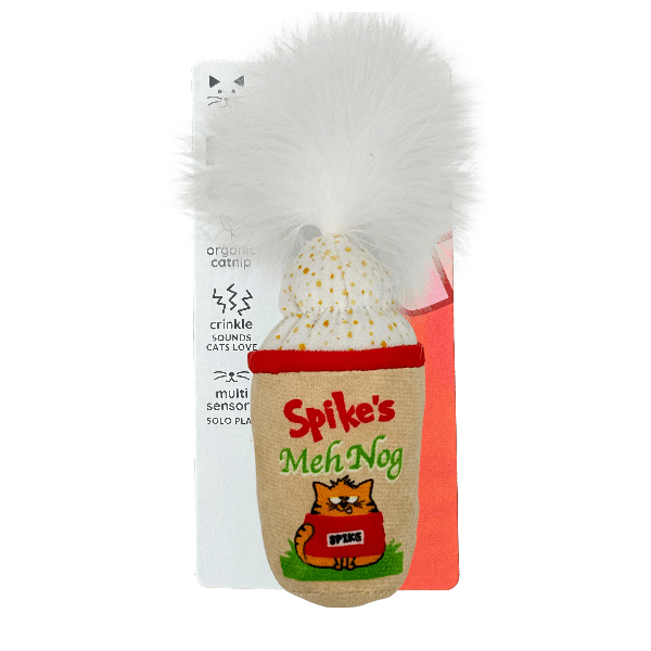 Huxley & Kent Meh' Nog Cat Toy - Interactive Catnip Toy for Kittens & Adult Cats - Perfect for Playtime, Training & Stress Relief