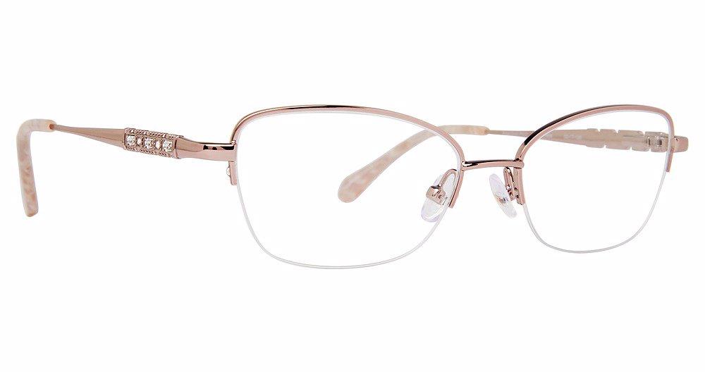 Badgley Mischka BMPIERRETTE Women's Fashion Eyeglasses - Stylish Designer Frames for Everyday Wear & Office Use
