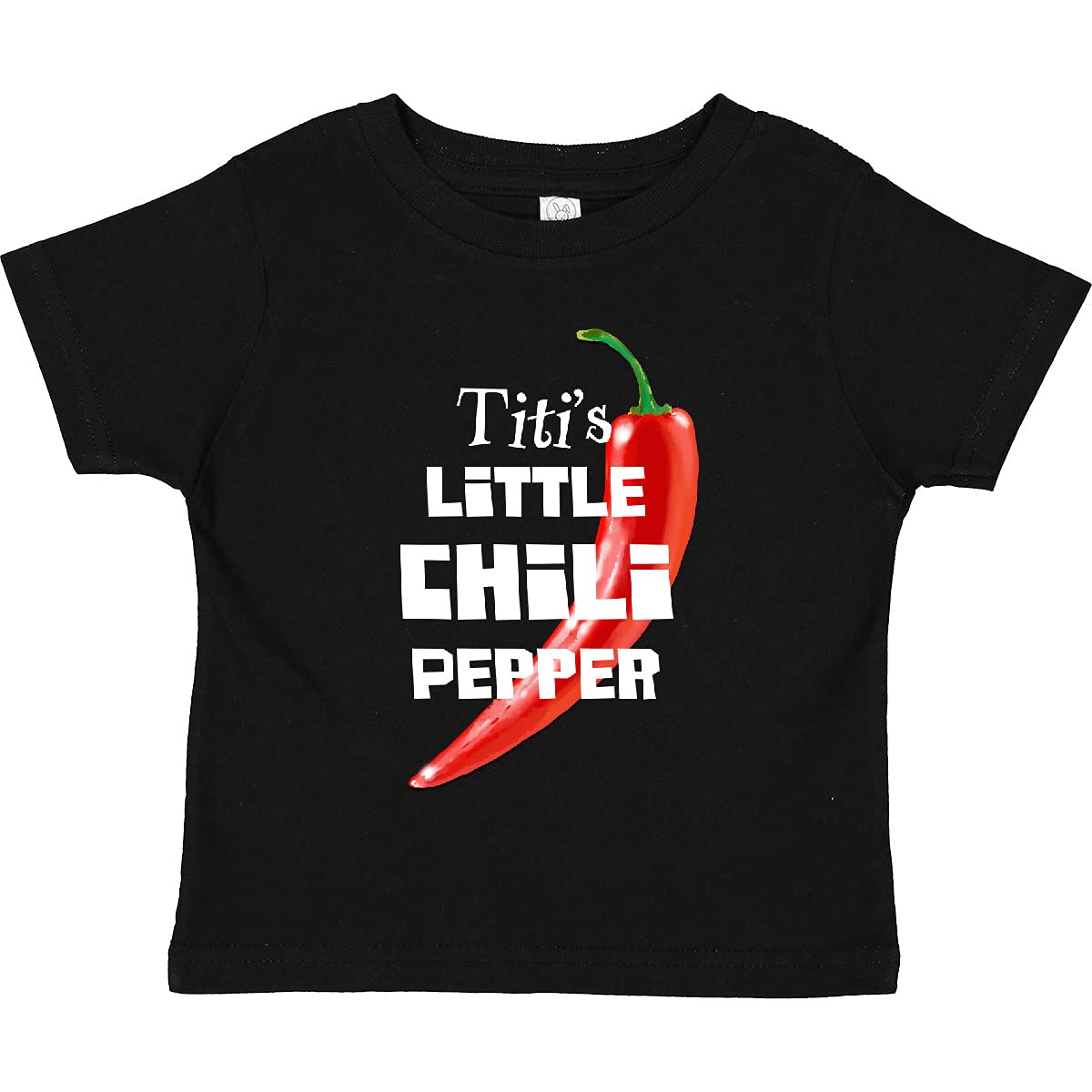 Inktastic Titi's Little Chili Pepper Toddler T-Shirt - Cute Spicy Baby Clothes for Boys & Girls - Perfect for Playdates, Family Photos & Everyday Wear