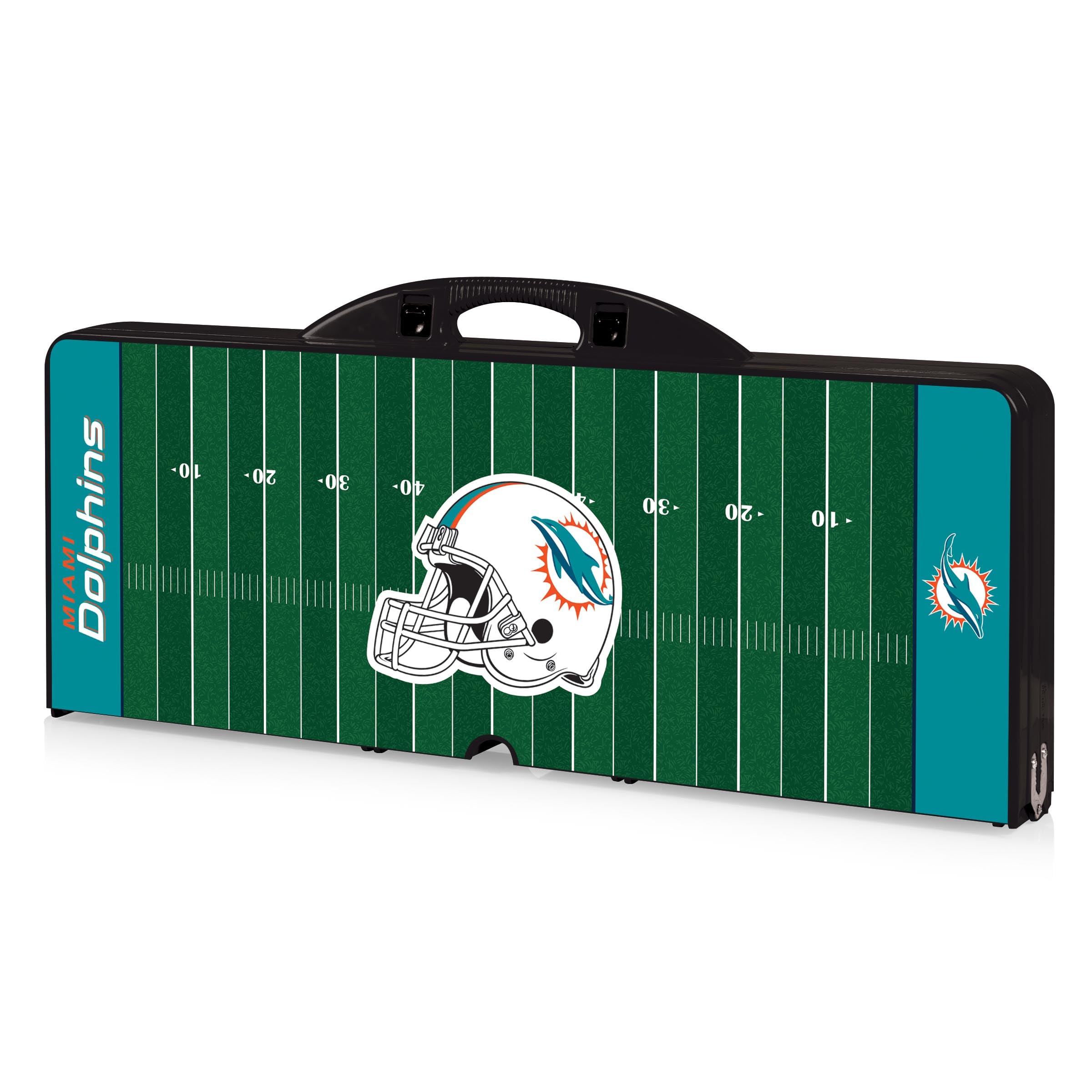 PICNIC TIME NFL Portable Folding Picnic Table with Seats & Umbrella - Perfect for Tailgating, Camping, Beach & Outdoor Gatherings