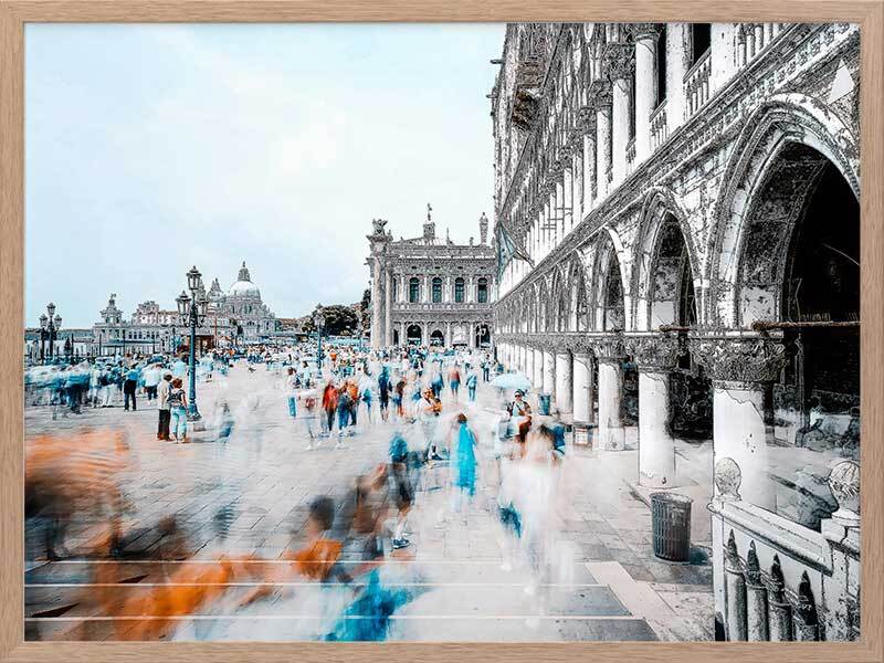 Ciao Venezia Canvas Art Print - Venice Italy Landscape Wall Decor for Living Room, Bedroom & Office