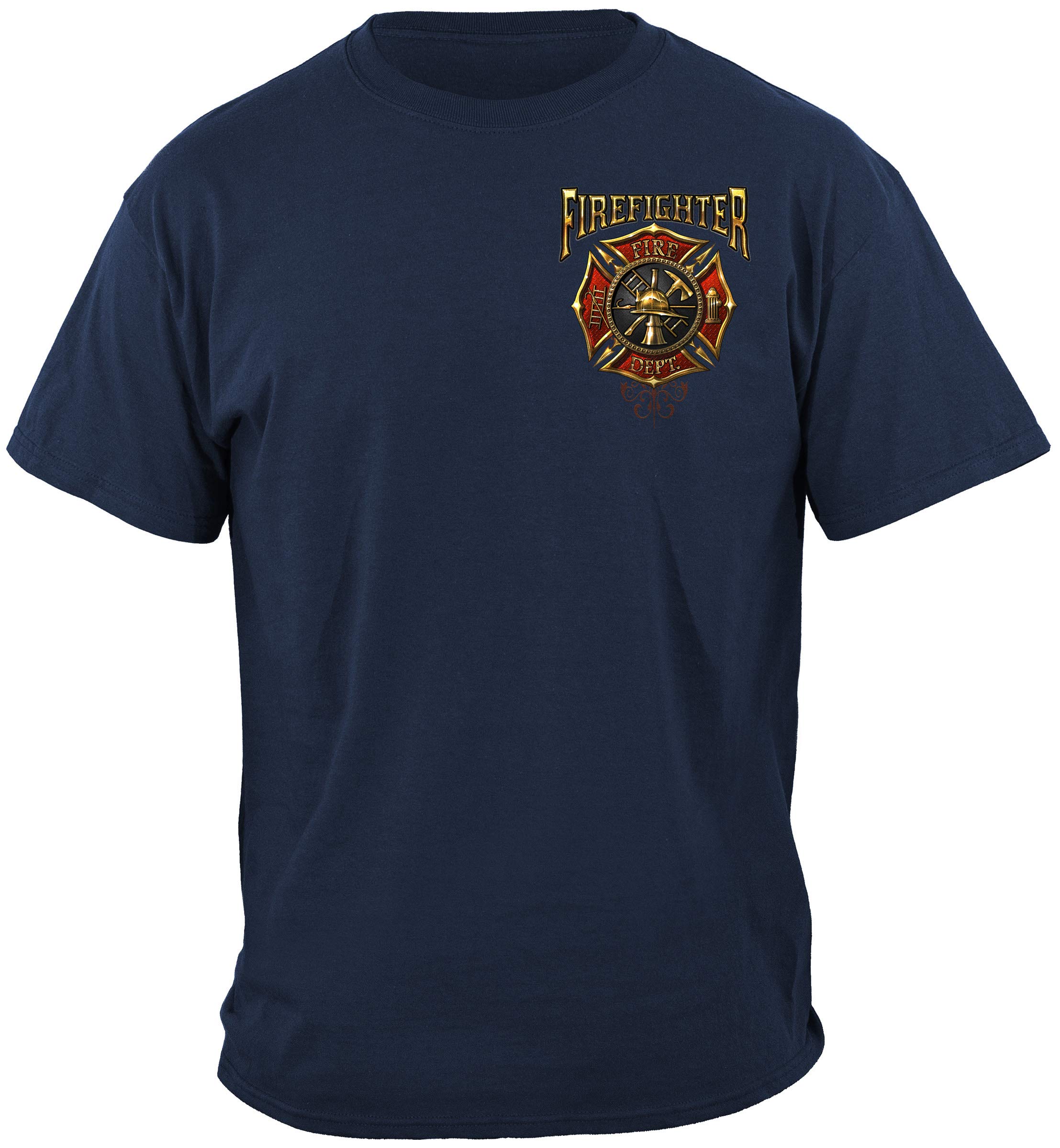 Firefighter T Shirt - Thin Red Line Tees for Men - Firefighter Brotherhood Gifts - First Responder Apparel for Workouts, Gym & Casual Wear
