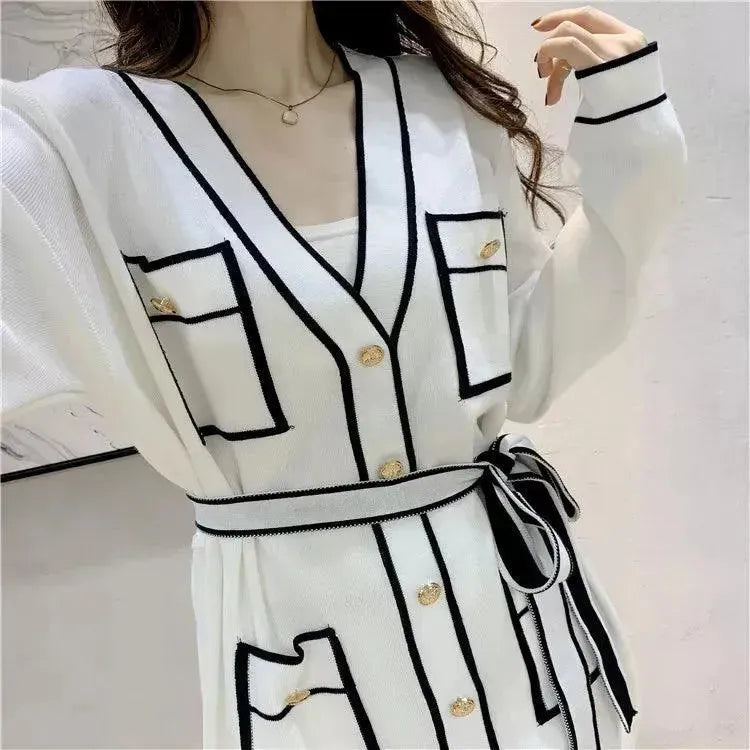 Comfortable Women's Casual Twill Two Piece Outfit Set - Lounge Wear, Travel & Everyday Fashion