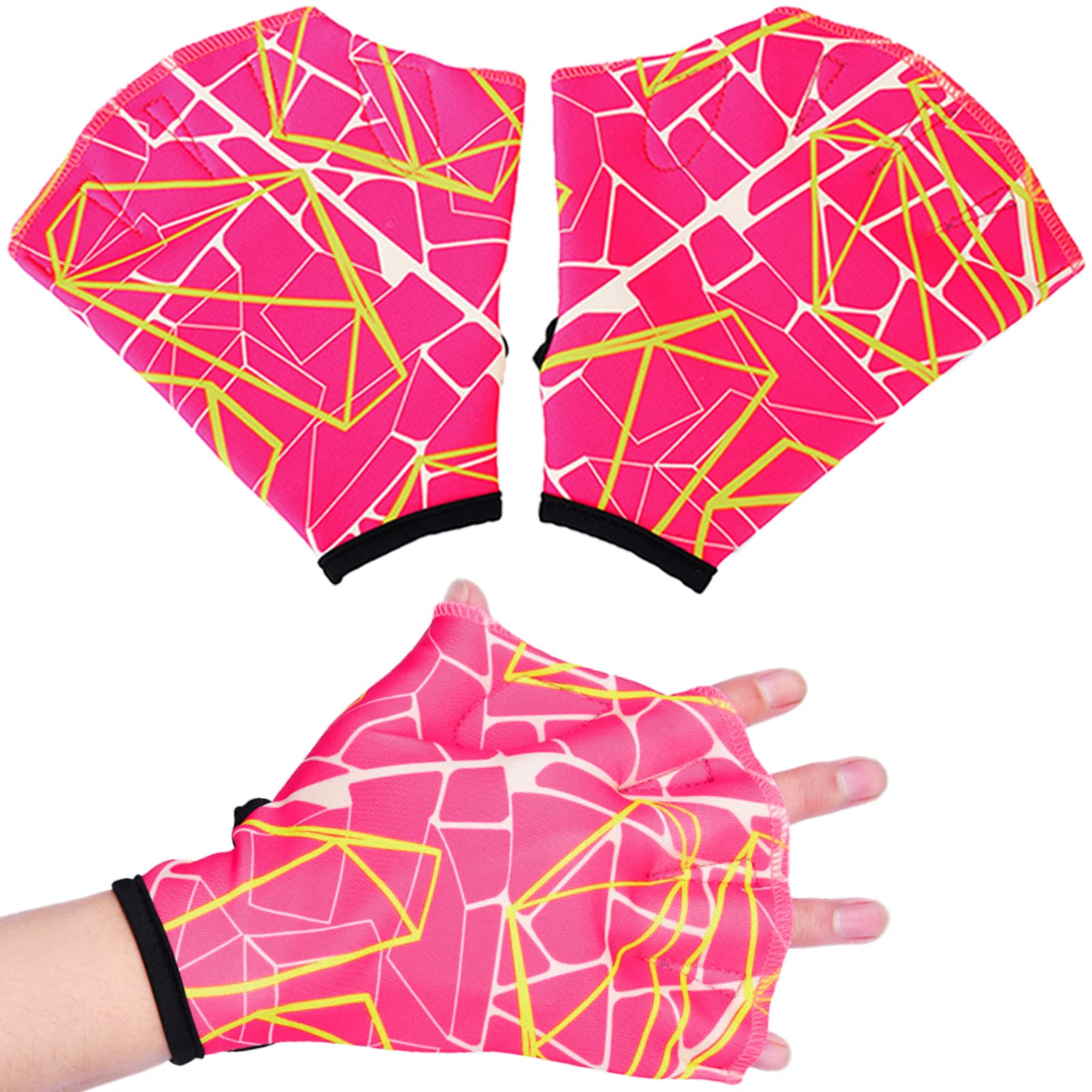 **1 Pair Swimming Gloves - Water Resistance Webbed Gloves for Aquatic Fitness, Swim Training & Pool Exercises - Ideal for Women's Water Workouts**