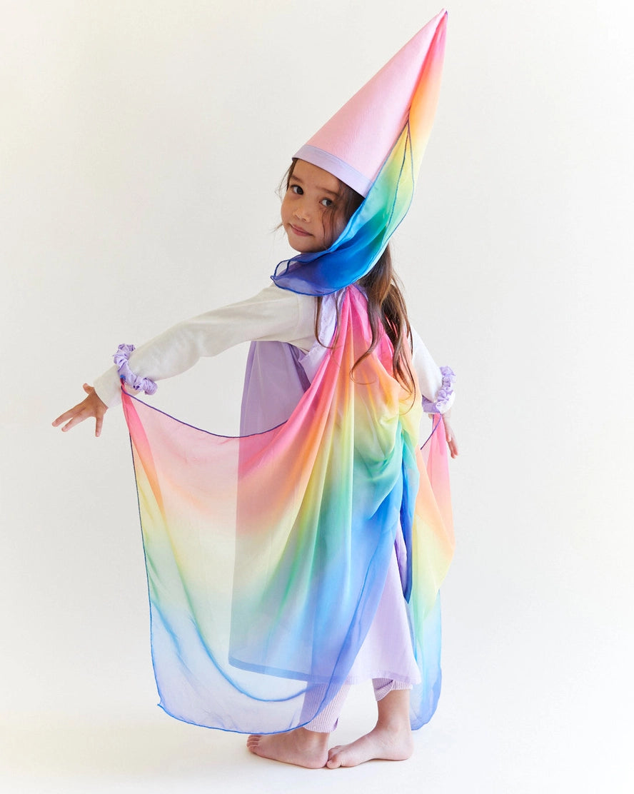 100% Pure Silk Princess Hat for Kids Dress Up - Elegant Costume Accessory for Birthday Parties, Halloween & Photo Shoots