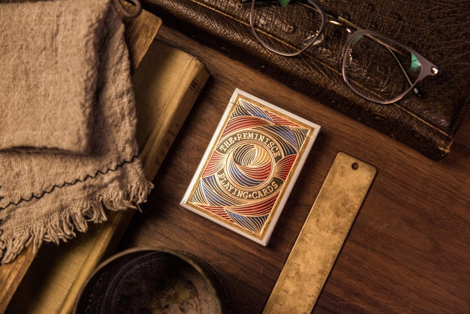 Red Reminisce Playing Cards - Premium Deck for Poker, Magic Tricks & Card Games | Perfect for Parties, Family Gatherings & Casino Nights