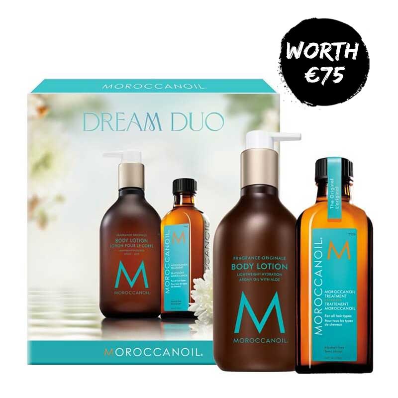 Moroccanoil Dream Duo Original Hair Care Gift Set - Argan Oil Shampoo & Conditioner for Hydration & Shine | Perfect Holiday Gift for Women & Hair Lovers