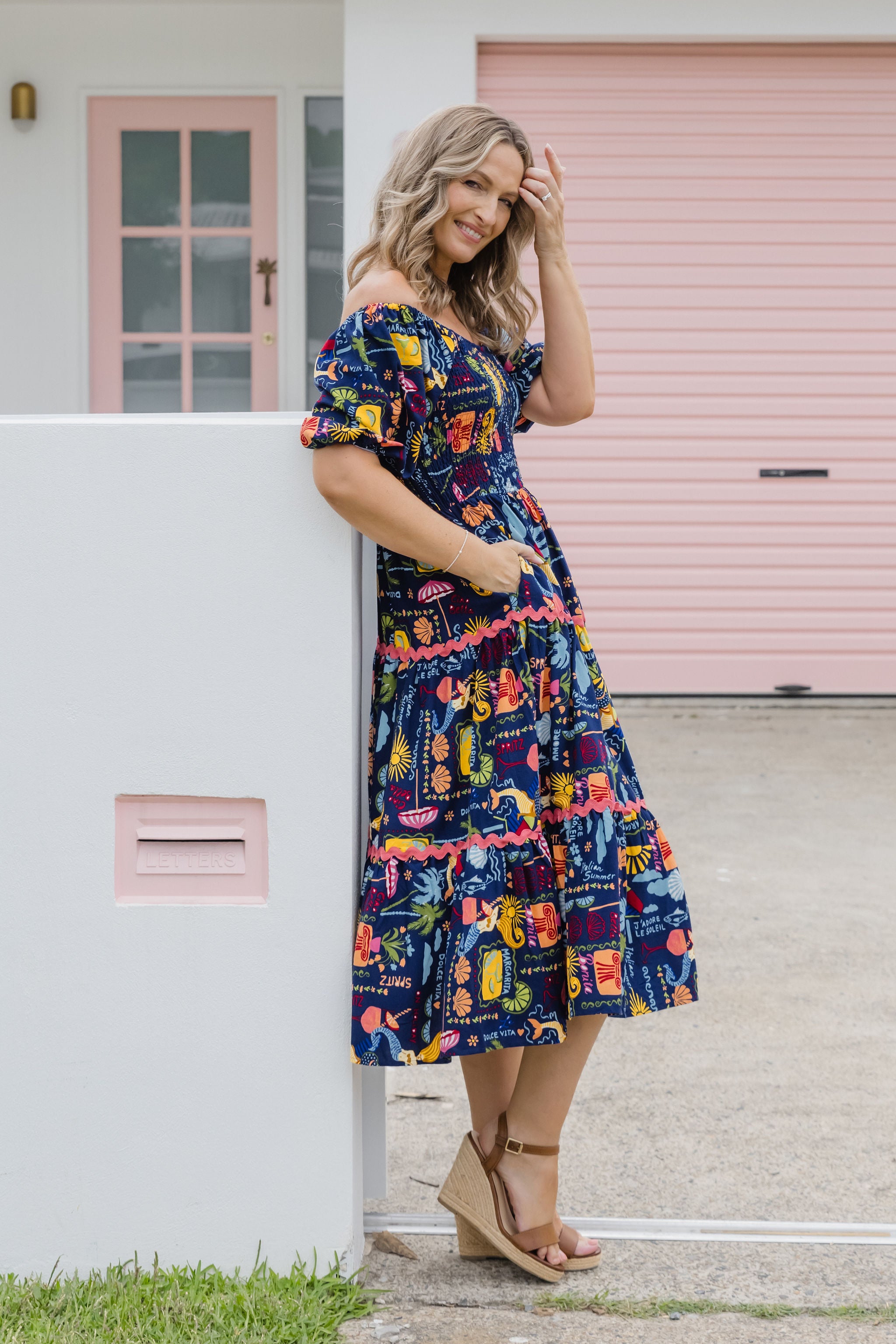 Peri Midi Dress - Flowy Euro Summer Dress for Women | Perfect for Beach Vacations, Date Nights & Summer Parties