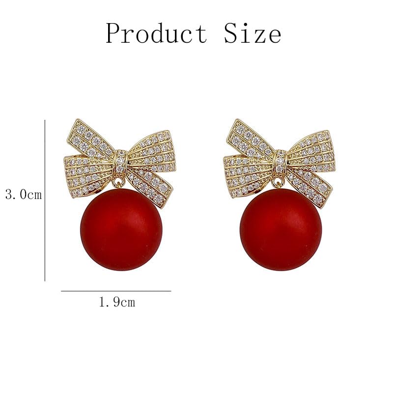 9 Pairs Christmas Dangle Stud Earrings Set - Holiday Tree Jingle Bell Snowflake Earrings for Women - Perfect for Xmas Parties, Gift Giving & Festive Celebrations