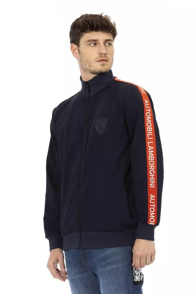 Lamborghini Men's Blue Polyester Sweater - Premium Luxury Pullover for Casual Wear & Car Enthusiasts | Perfect for Gifts, Outings & Car Shows