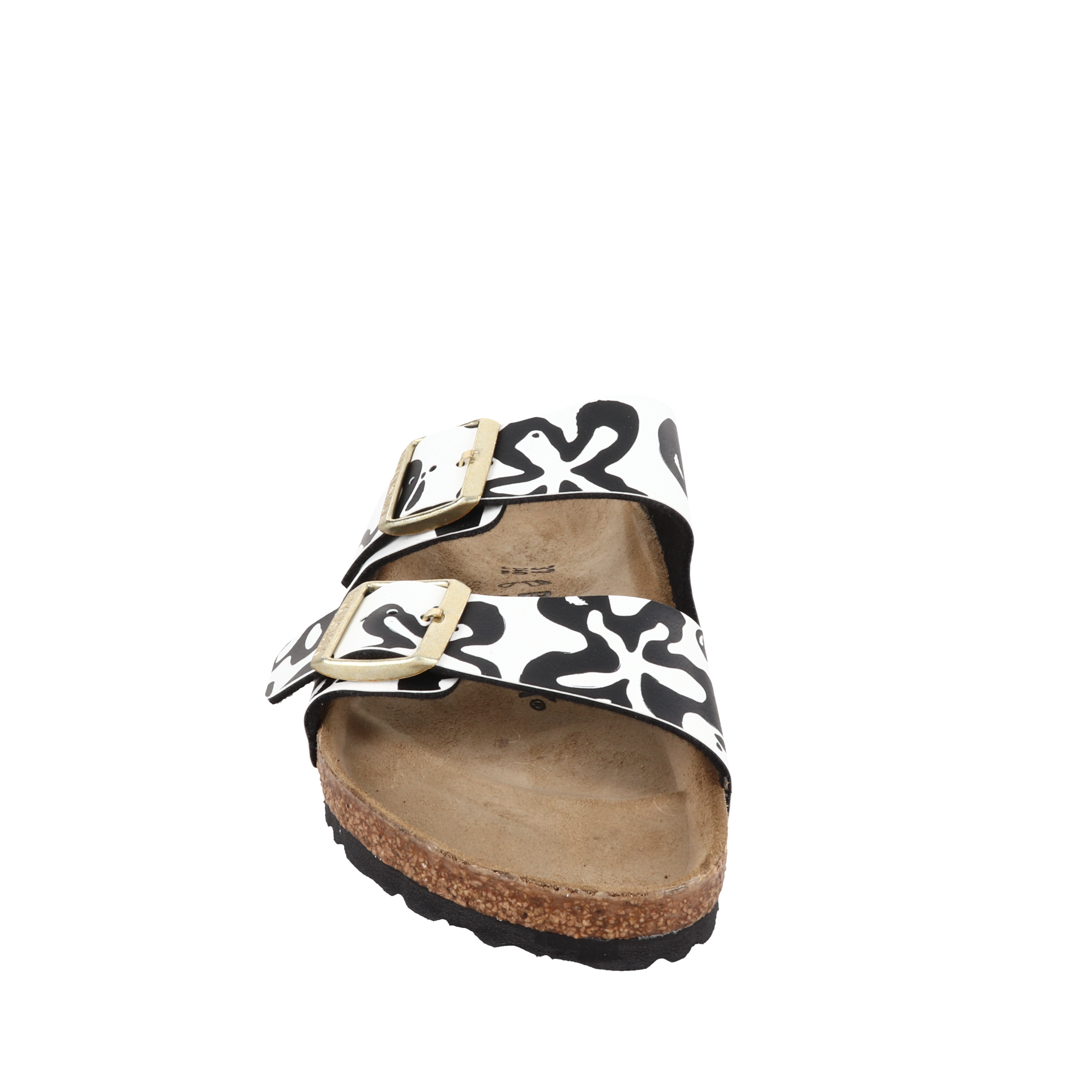 Birkenstock Arizona Bloom White Women's Sandals - Comfortable Cork Footbed Slides for Casual Wear, Walking & Outdoor Activities