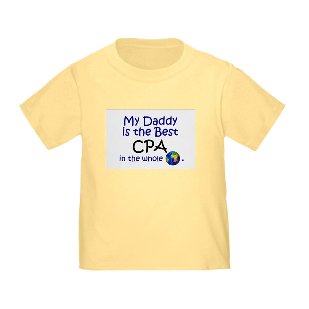 Best CPA in The World Daddy Toddler T-Shirt - Funny Accounting Gift for Dad - Perfect for Father's Day, Birthday & Office Parties