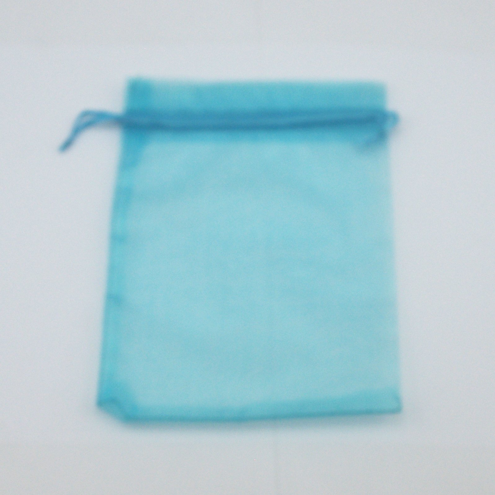 4x6 Inch Organza Favor Bags - 50 Pack Baby Blue Drawstring Gift Pouches for Wedding, Party, Jewelry & Bridal Shower Favors - Perfect for Candy, Soaps, Candles & Small Gifts
