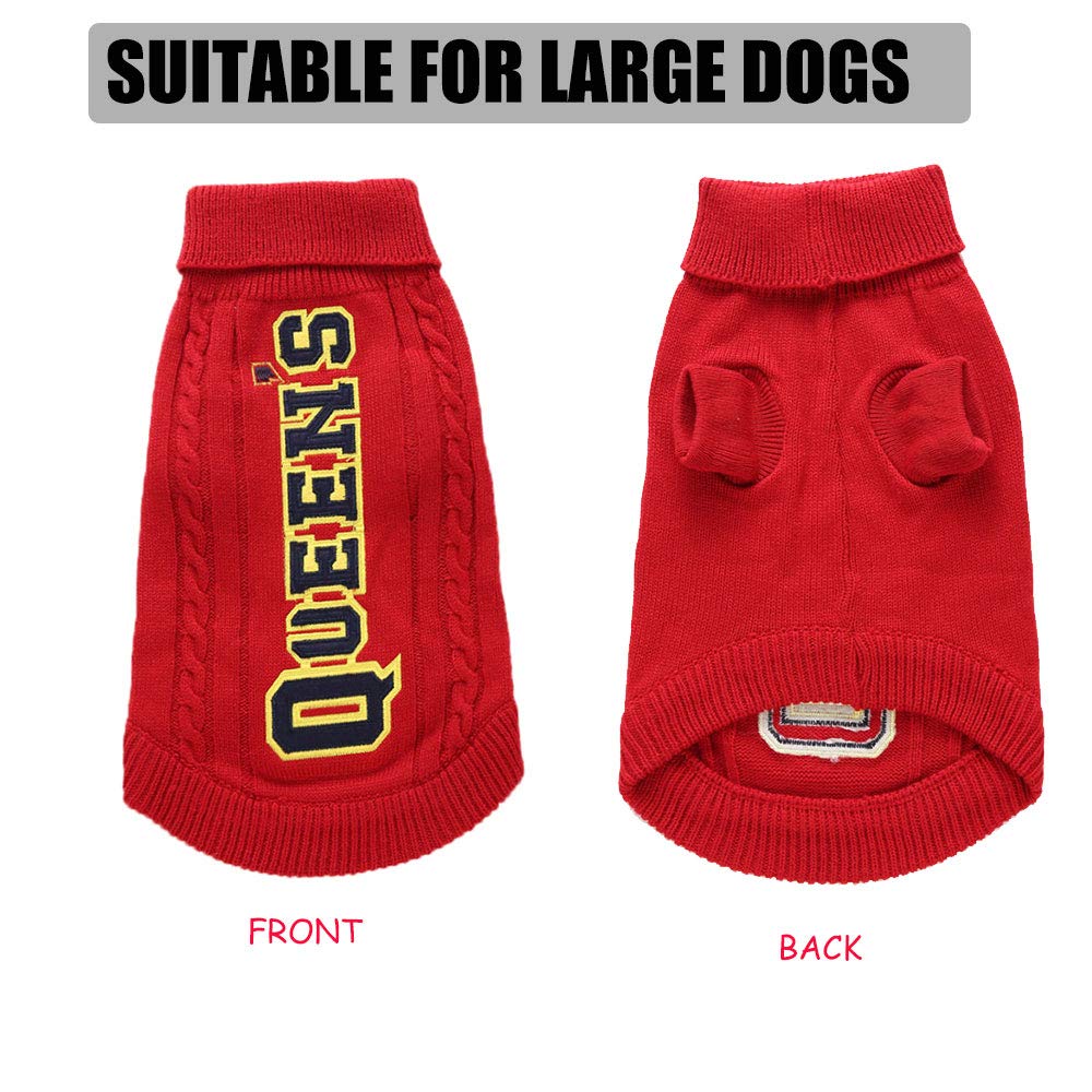 Oncpcare Knitwear Dog Sweater - Soft Thickened Warm Winter Coat for Large Dogs, Cold Weather Jacket Apparel Pet Clothing | Outdoor Walking, Winter Protection & Fashion