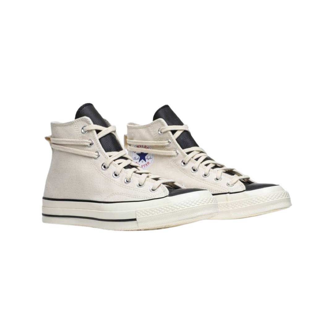 Fear of God x Converse CT70 Sneakers - Sail White & Black High-Top Basketball Shoes for Men | Streetwear Fashion & Casual Wear