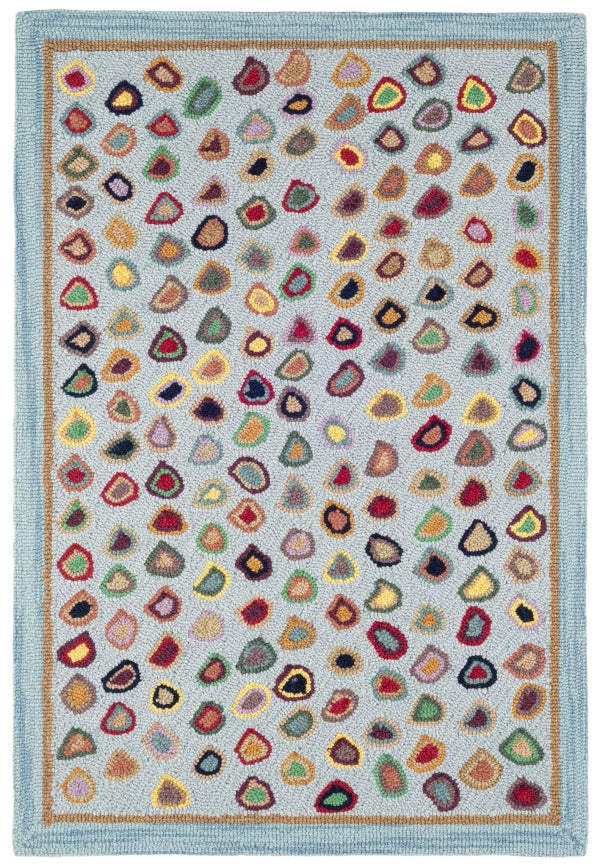 Dash & Albert Cat's Paw Hand Hooked Wool Rug - Soft Non-Slip Area Rug for Living Room, Bedroom, Nursery & Home Decor