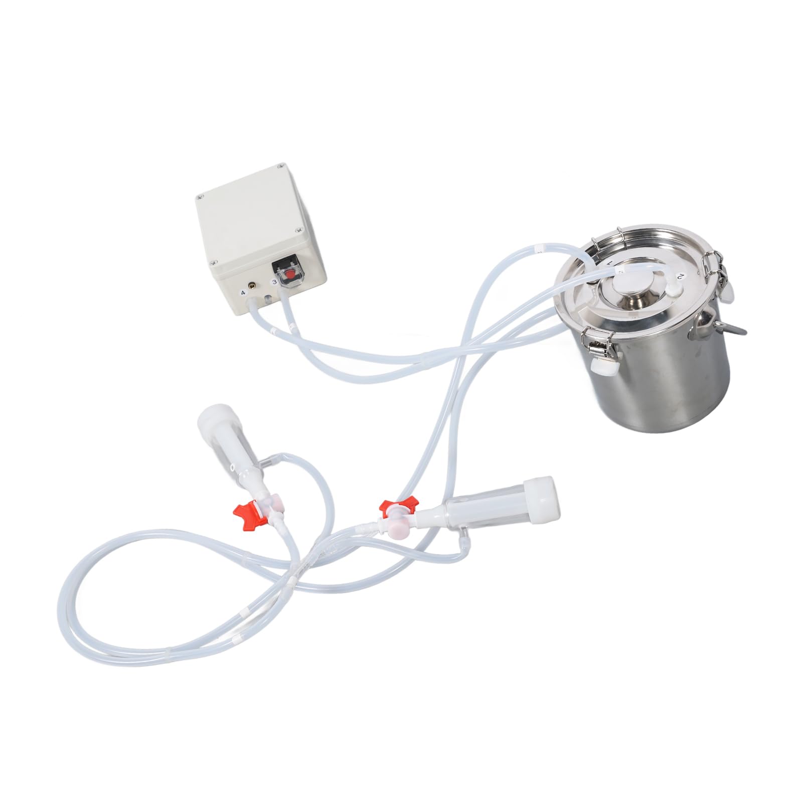 Electric Goat Milking Machine with 3000mAh Rechargeable Battery - Portable Milking Supplies for Small Farms & Homesteads - Perfect for Dairy Goat Milking, Cheese Making & Farm Use