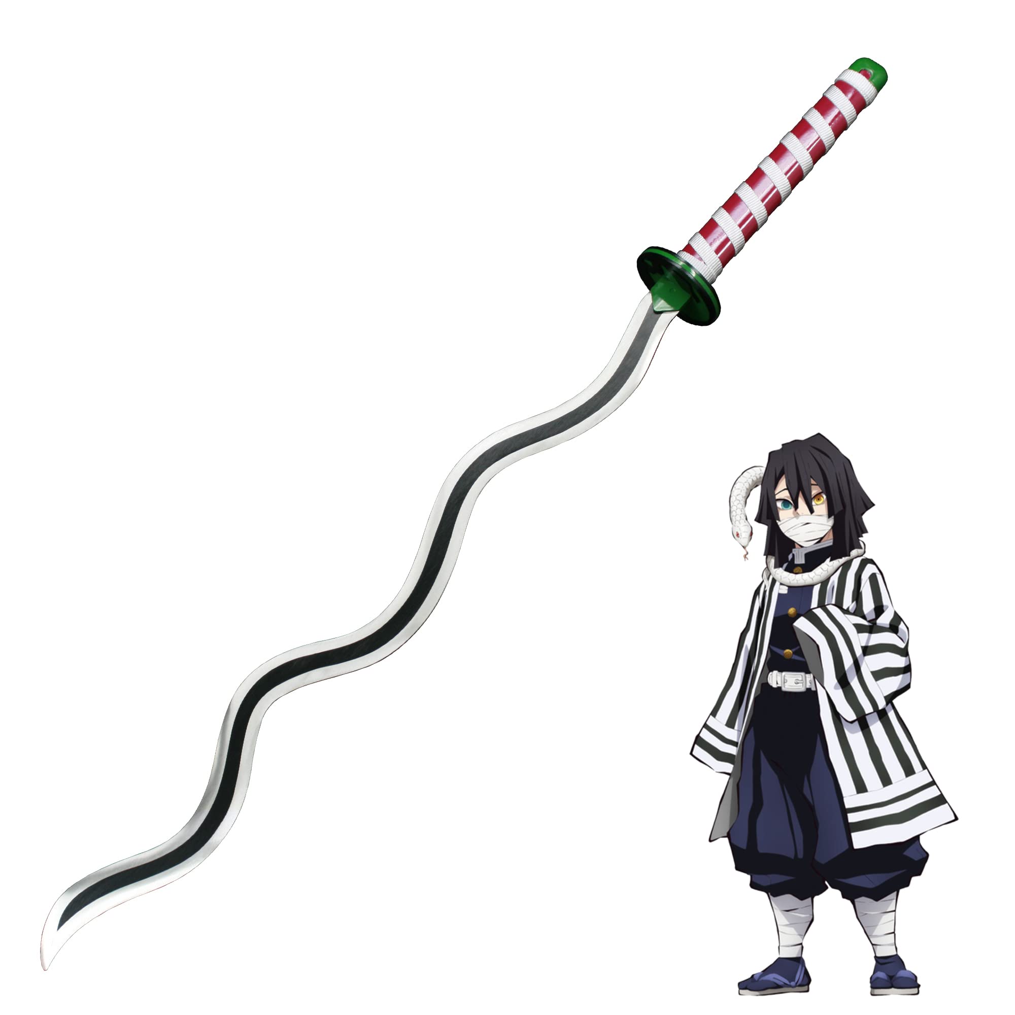 Demon Slayer Sword Replica - Kimetsu no Yaiba Tanjiro Kamado & Shinobu Kochou Cosplay Prop - High-Quality Carbon Steel Anime Sword for Collectors, Cosplay Events, and Home Decor
