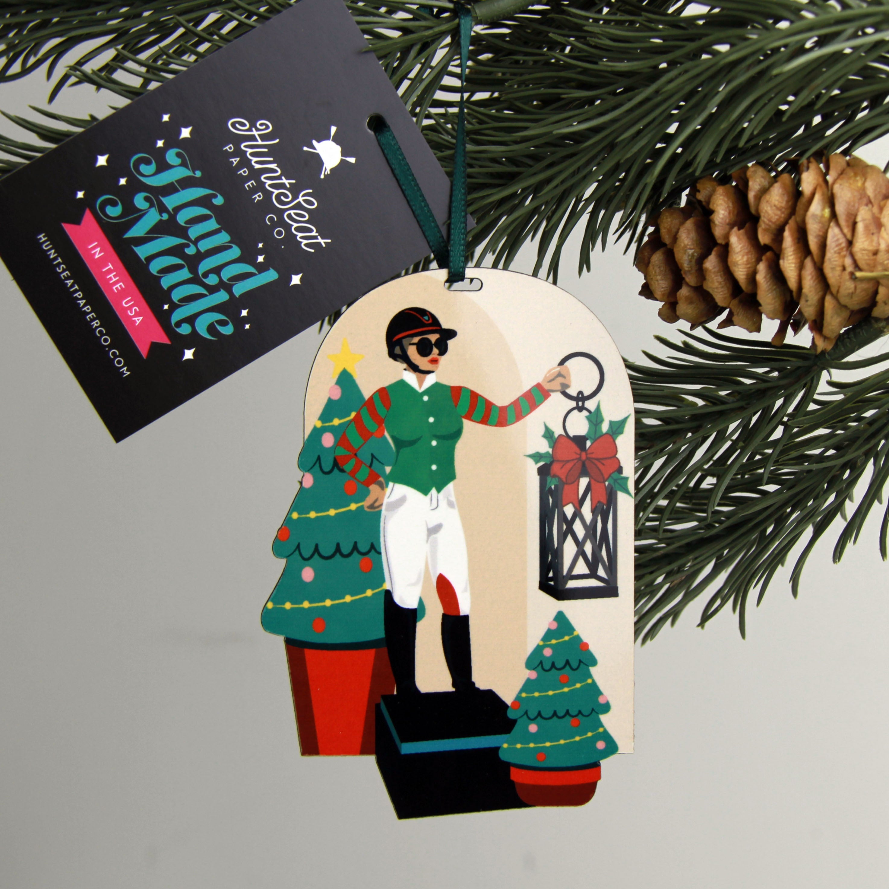 Holiday Lawn Jockey Ornament - Festive Outdoor Christmas Decoration for Yard, Garden & Porch - Perfect for Holiday Season Decorating