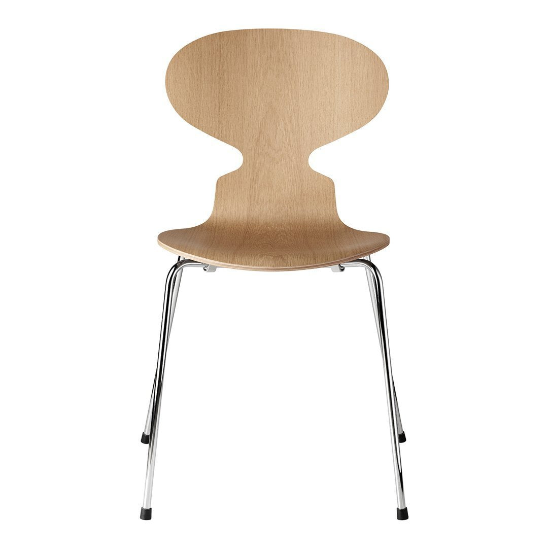 Ant Chair 3101 - Clear Lacquered Stackable Modern Design Chair for Home, Office & Cafe | Durable & Space-Saving Seating Solution