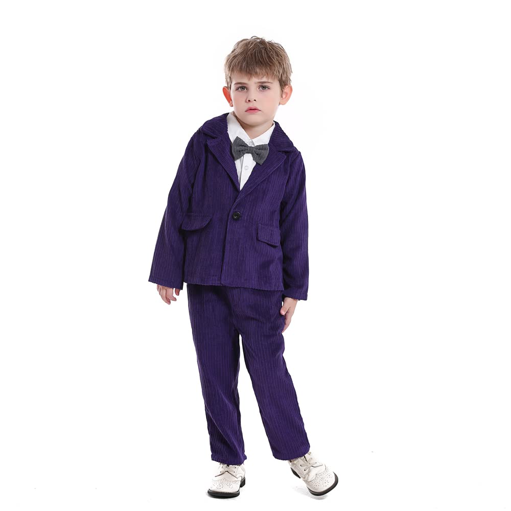 Baby Boy's 3-Piece Formal Suit Set - Bowtie, Shirt, Blazer & Pants for Weddings & Special Occasions | Gentlemen Outfit for Infants & Toddlers
