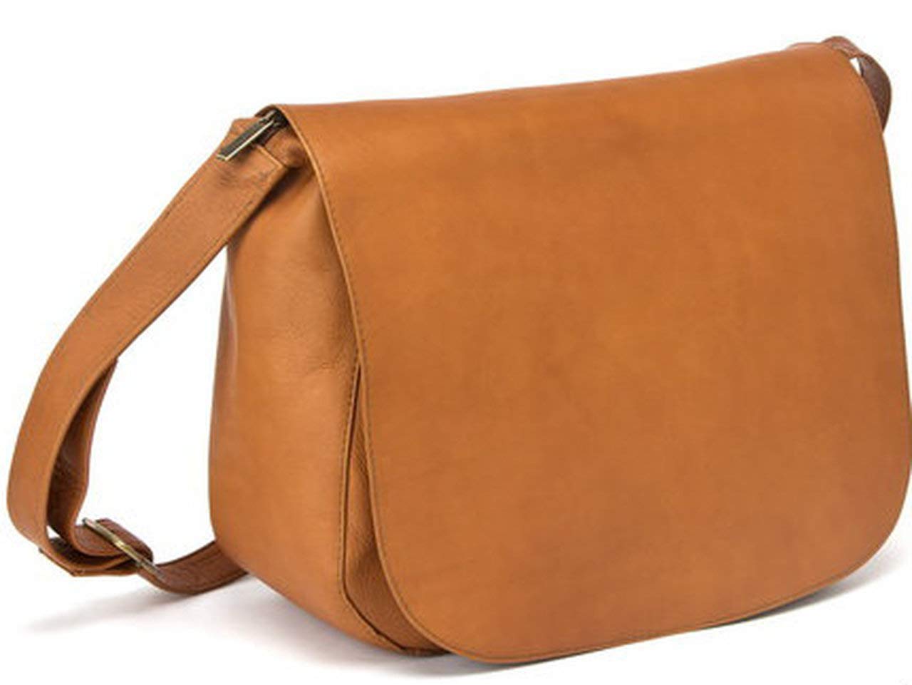 Premium Colombian Vaquetta Leather Shoulder Bag for Women - 13.5