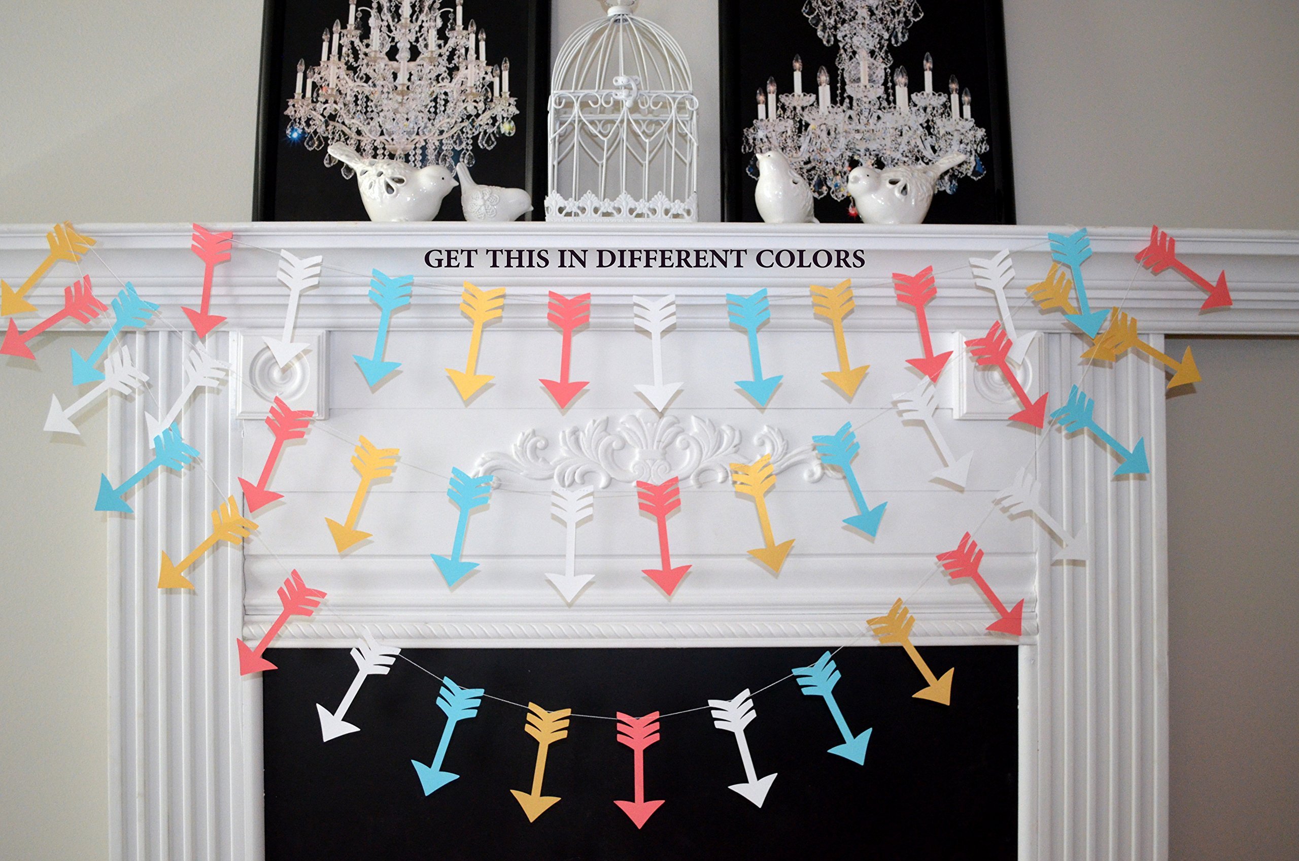 Gold Arrow Decorations - Boho Arrow Garland, Tribal Arrow Banner for Baby Showers, Parties & Home Decor | Perfect for Boho, Tribal & Baby Shower Themes