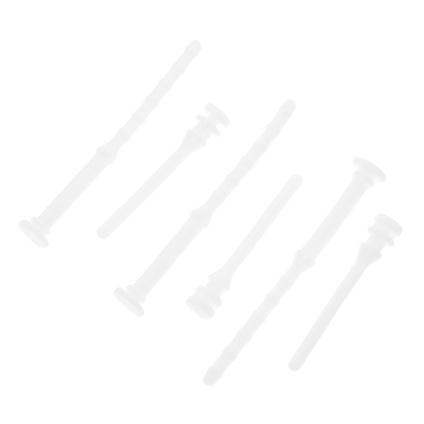 iplusmile 20pcs Computer Case Glue Nails Kit - Rivets, Fan Screws & Vibration Reducing Mounting Screws (White Silicone Rubber) for PC Building, Case Fan Installation & Noise Reduction
