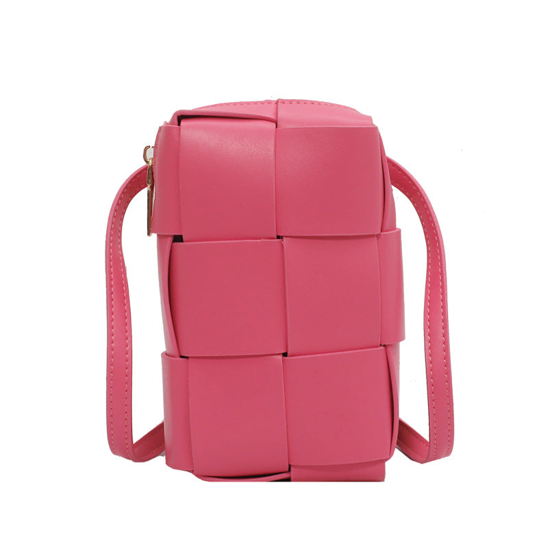 Stylish Weave Design Solid PU Leather Crossbody Bags for Women - Perfect for Everyday Use, Travel & Shopping