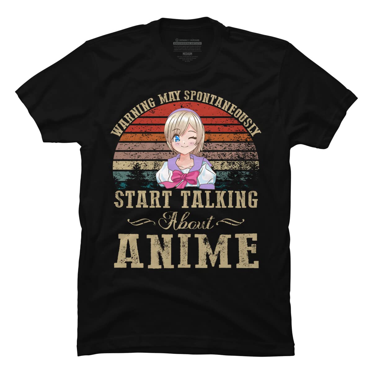 Design By Humans Men's Anime by Zeus Graphic T-Shirt - Cool Casual Tee for Anime Fans - Perfect for Cosplay, Conventions & Everyday Wear