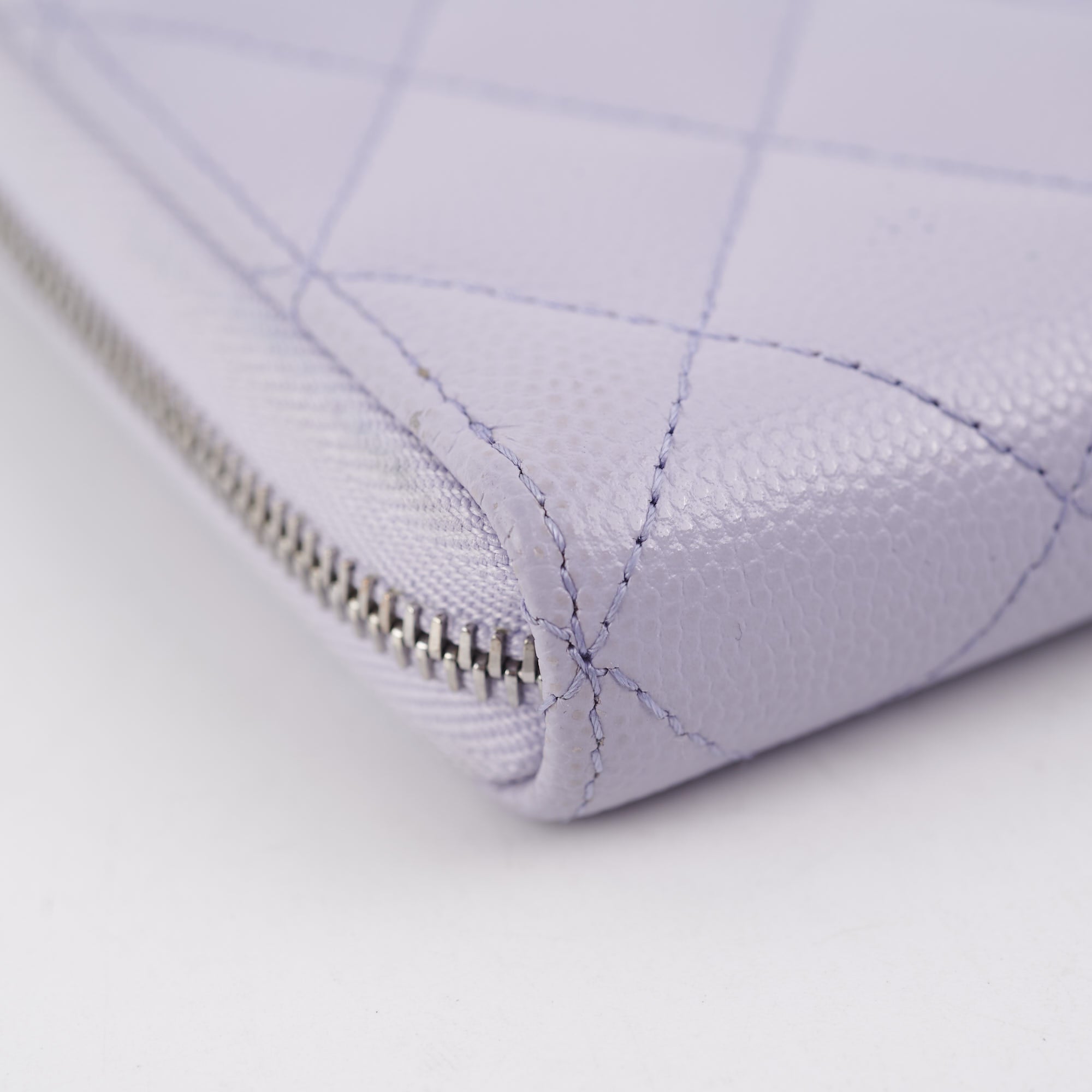 Chanel Caviar Classic Long Zipped Wallet in Light Purple - Luxury Leather Wallet for Women, Perfect for Everyday Use & Special Occasions