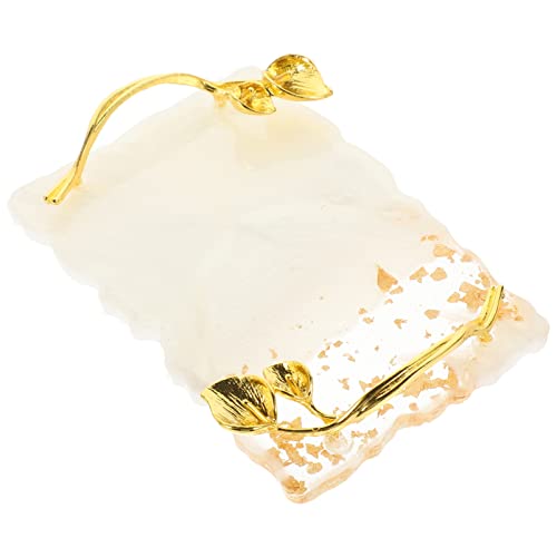 Vintage White Resin Manicure Palette - Nail Art Tray for Color Blending, Nail Dish Board & DIY Nail Accessories | Perfect for Salon Professionals & Home Nail Art Enthusiasts