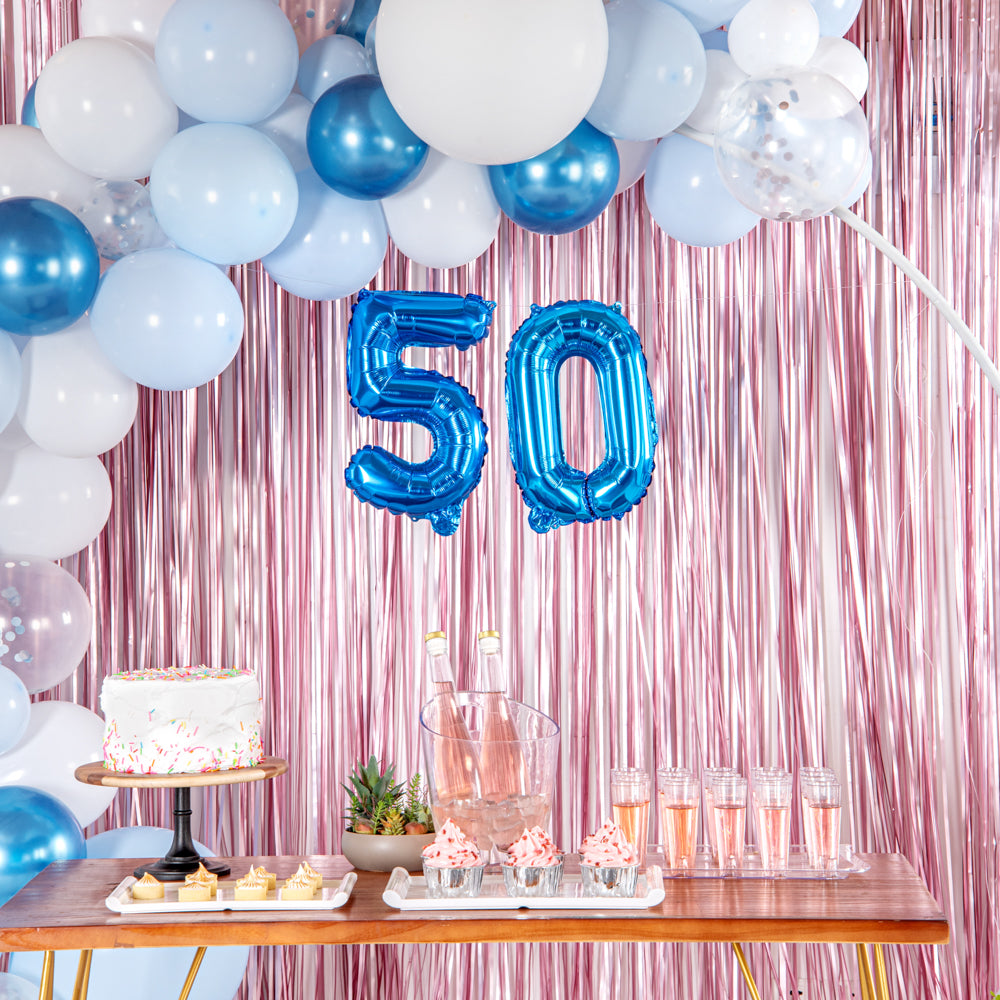 Balloonify Blue Mylar Number 5 Balloon - 16 Inch Party Decoration for Birthdays, Anniversaries & Celebrations - 1 Count Box