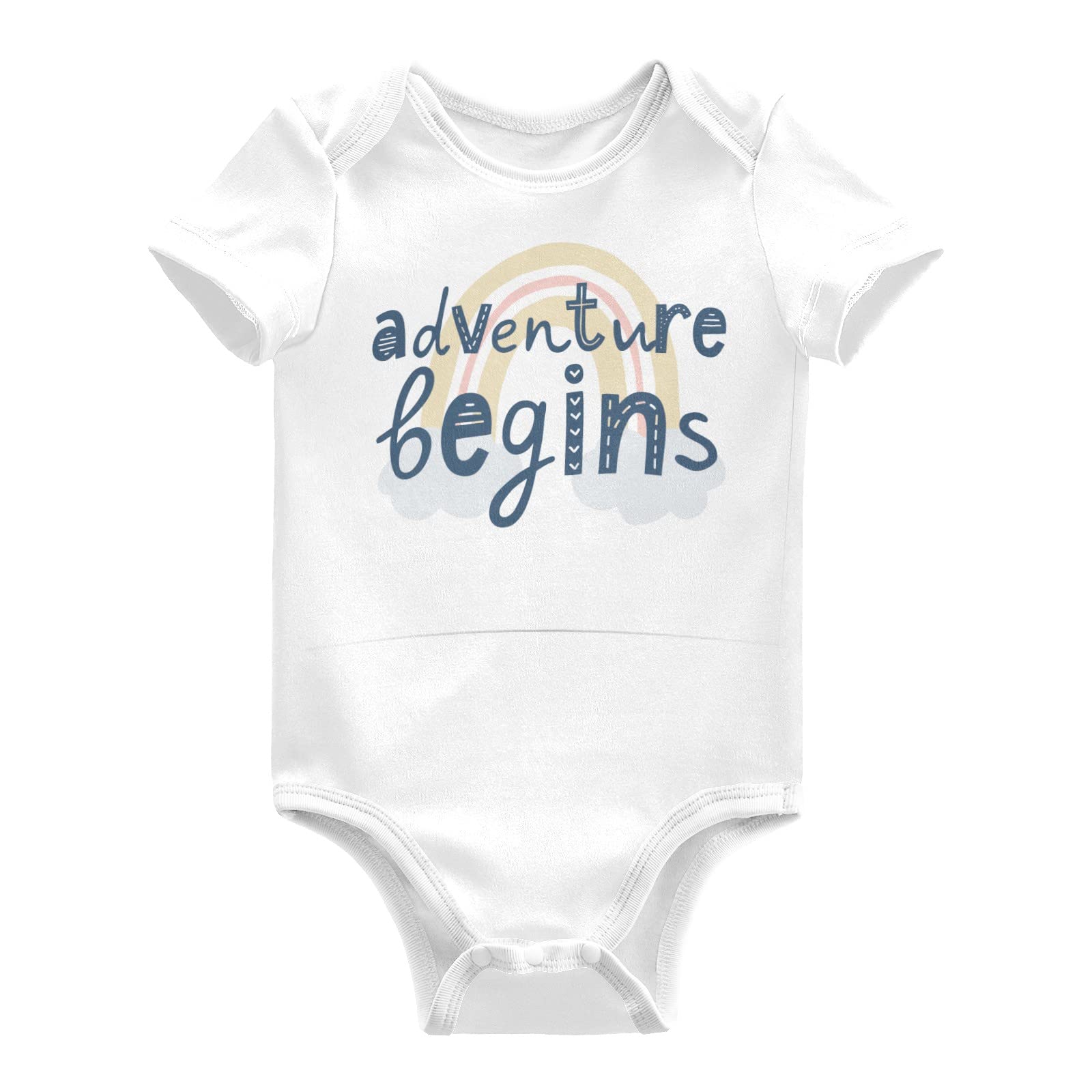 **Newborn Baby Cotton Short Sleeve Romper Bodysuits - Cute Outfits for Baby Boy & Girl - Perfect for Playtime, Photos & Everyday Wear**