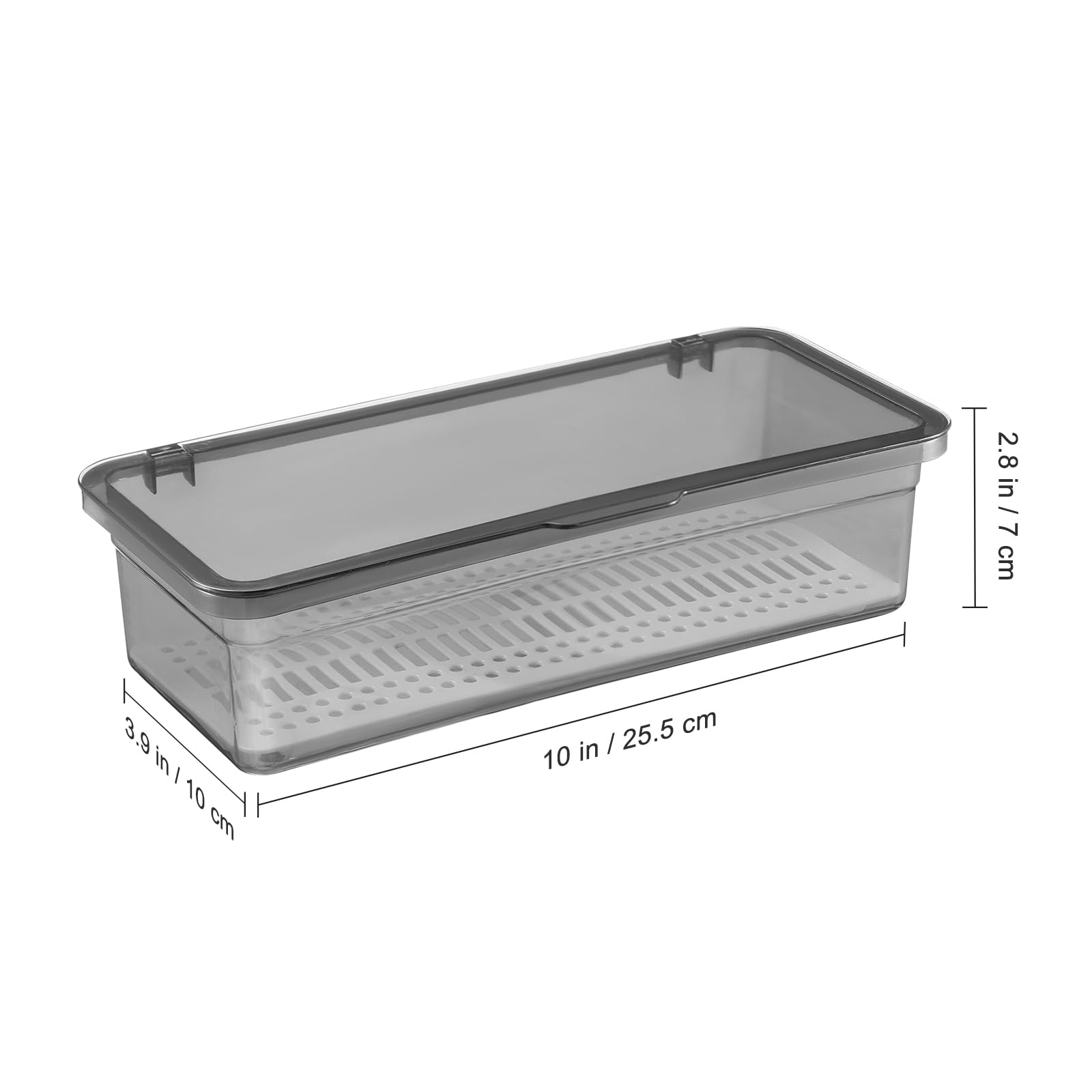 Clear Plastic Flatware Tray Organizer - Kitchen Utensil Drawer Storage for Spoons, Forks & Knives - Perfect for Home, Restaurant & Office Use