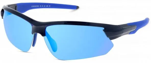 Polarized Cricket Sunglasses for Sports - Blue Mirrored Lens for UV Protection & Eye Safety - Perfect for Outdoor Cricket, Baseball, and Golf Games