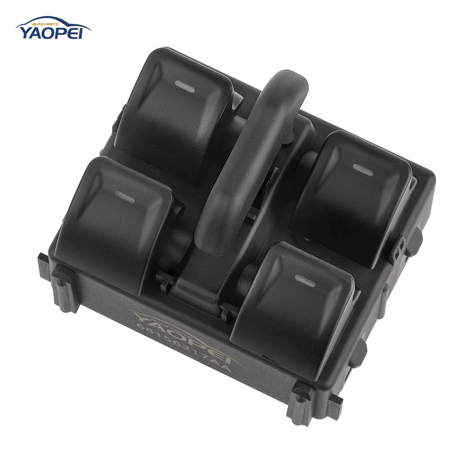 Jeep Wrangler Master Power Window Switch Replacement #68156217AA - Compatible with 2011-2016 Jeep Wrangler 4 Door (Front Left Driver Side, Dash Mounted) - Durable OEM Upgrade for Smooth Window Operation - Perfect for Off-Road Adventures & Daily Commuting