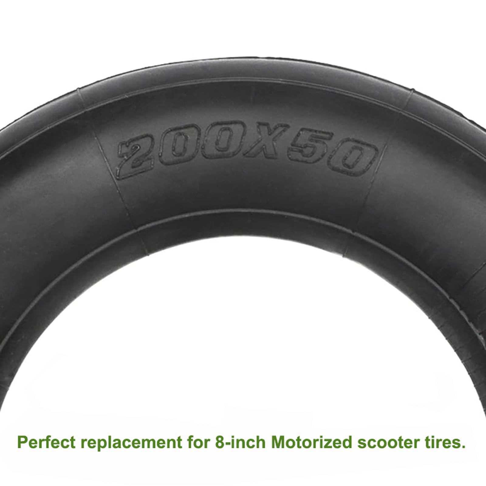 TMOM 2-Pack 8 Inch 200x50 Thickened Inner Tubes for Electric Scooter - Heavy Duty Rear Wheel Replacement Tubes for Commuting, Delivery & Urban Riding