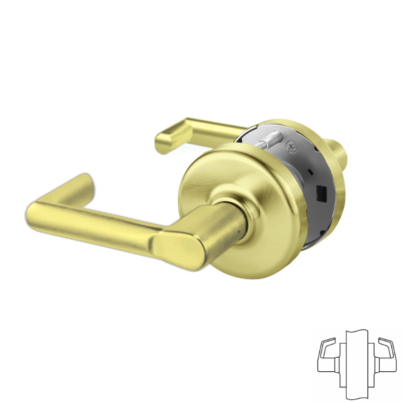 Corbin Russwin CLX3370 123D Dummy Cylindrical Lock - Decorative Lever, Non-Keyed, Full Dummy Function for Interior Doors & Home Decor