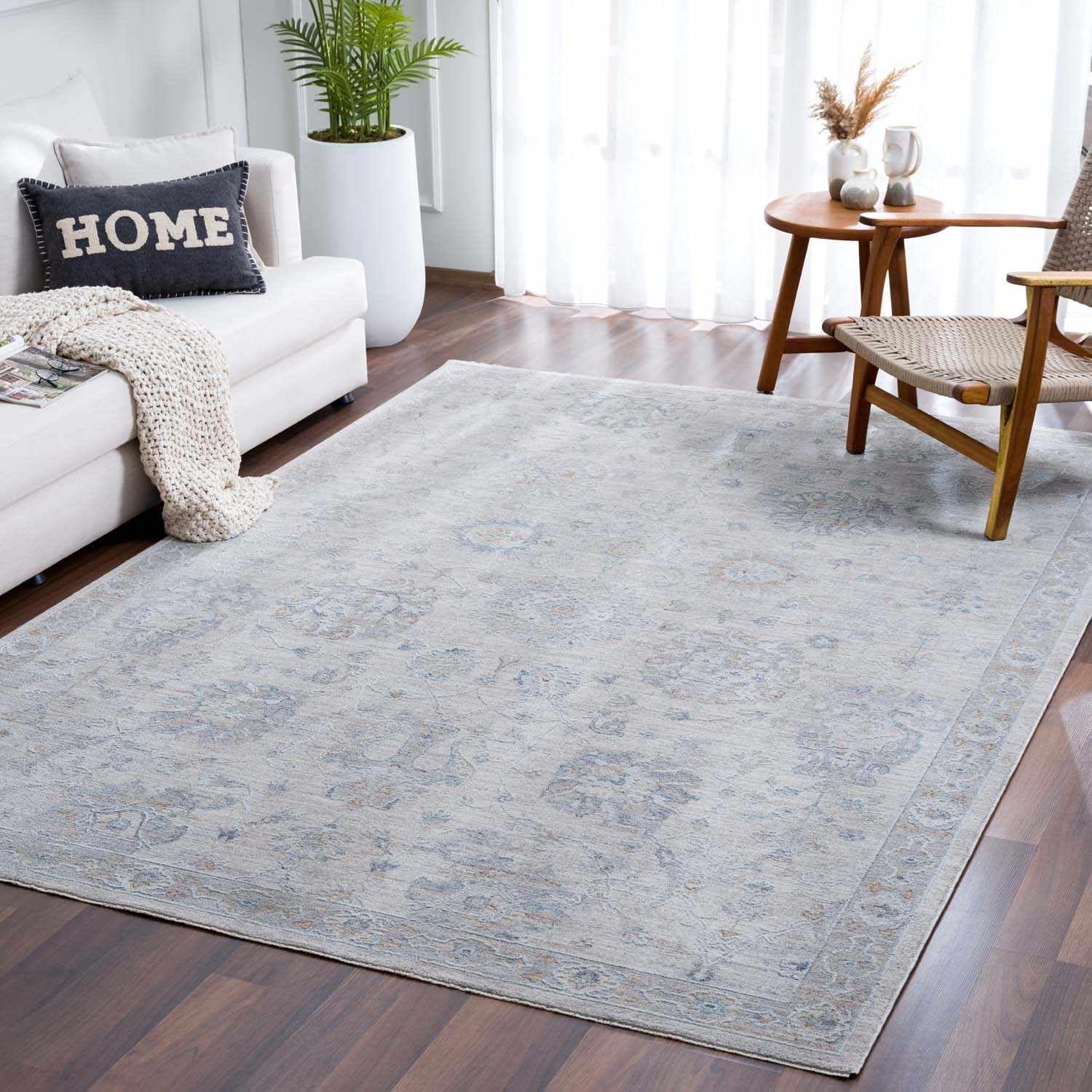 Vintage Distressed Bohemian Oriental Turkish Style Floral Area Rug 2' x 3' - Brown & Beige - Perfect for Living Room, Bedroom or Boho Home Decor
