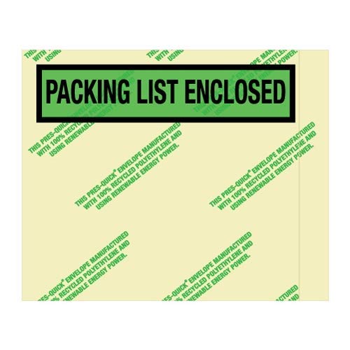 Eco-Friendly Packing List Envelopes - 4.5