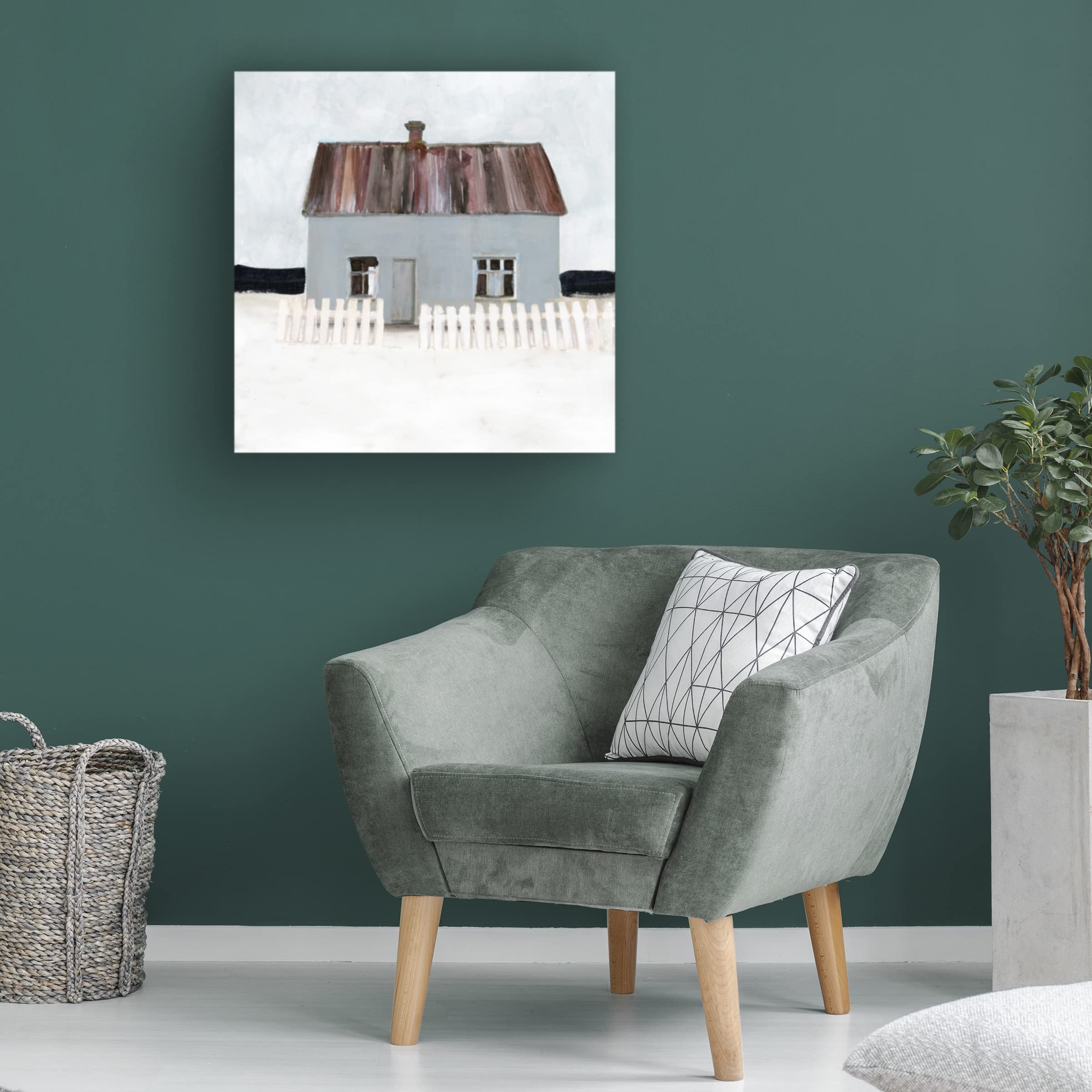 Stellar Design Studio 'Beach Hut IV' Canvas Wall Art Print - Coastal Home Decor for Living Room, Bedroom & Office