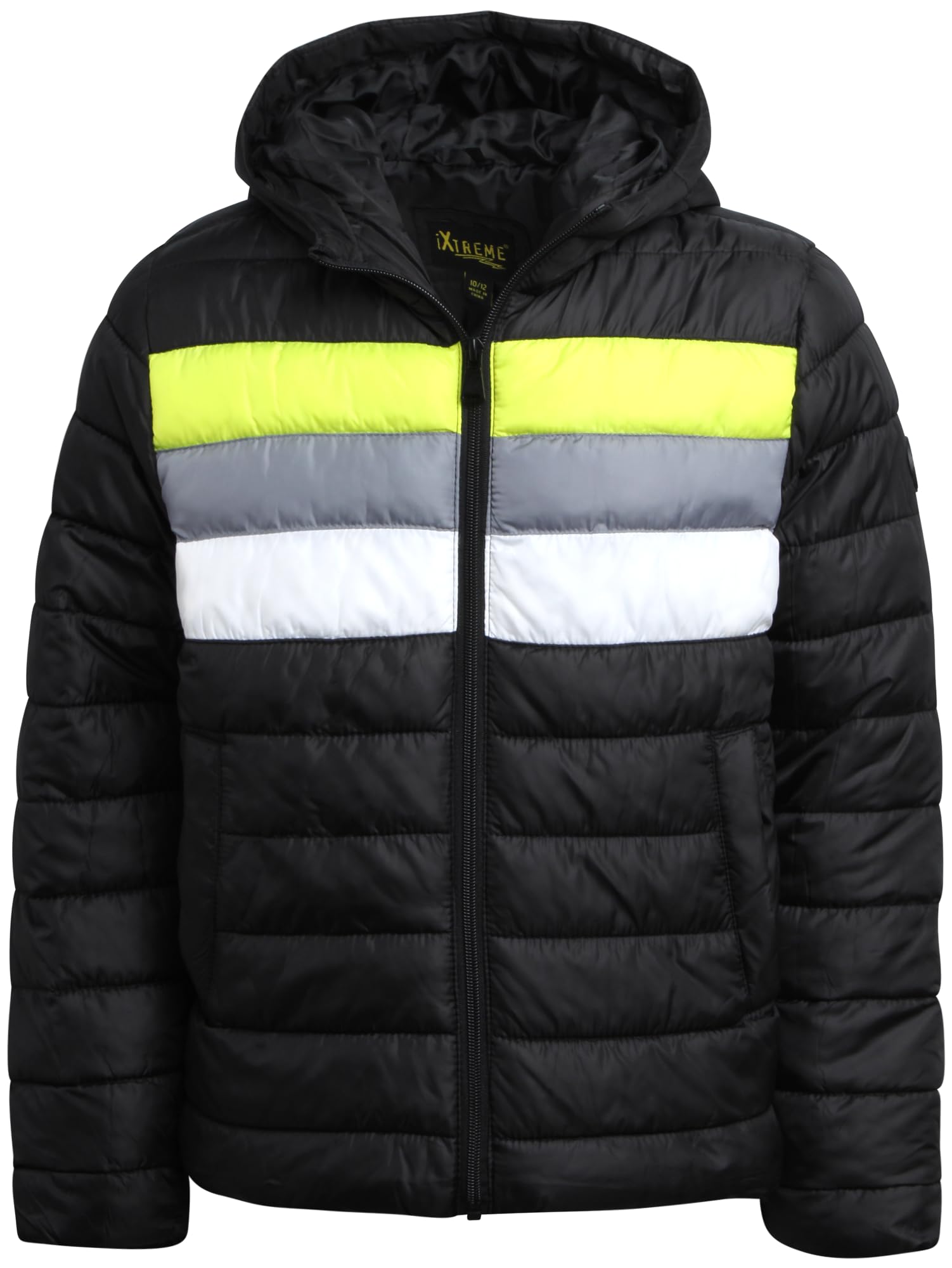 iXtreme Boys' Puffer Jacket - Full Zip Up Bomber Jacket for Kids - Warm Winter Coats for Boys Age 4-18 | Perfect for School, Outdoor Play & Cold Weather Activities